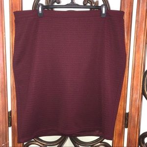 FOREVER21+ Burgundy Skirt